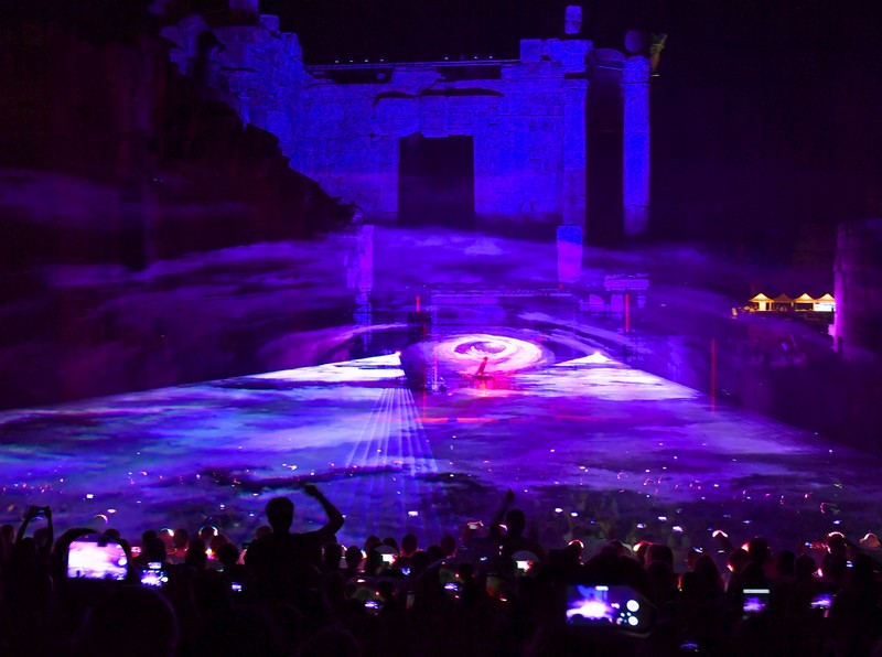 Jean Michel Jarre at Baalbeck Festival